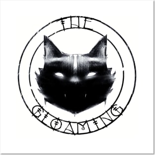 Black Cat Logo Design Posters and Art